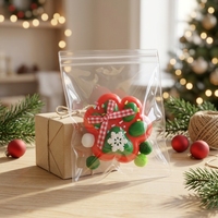 Mainan Squishy Tema Natal, Slow Rising, Pereda Stres, TPR Drip Glue, Bentuk Syal, Manusia Salju, Cakar Beruang, Cakar Kucing