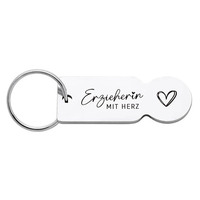 Porte-clés anti-perte en acier titane pour chariot de supermarché, gravable DIY, style américain, pour magasin indépendant