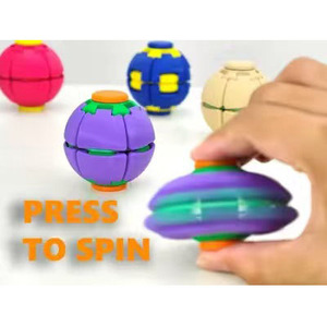 Juguete Antiestrés de Plástico 3D con Luces, Spinner de Dedos con Doble Modo de Presión y Giro - Product Image 2