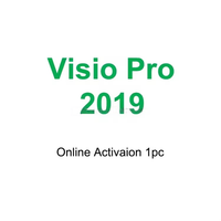 QIDUO Visio Professional 2019 Edición Enterprise, Clave de Licencia Vitalicia para 1 PC, Compatible con Linux/MAC - En Stock