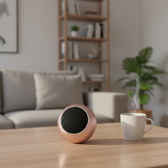 Stylish Portable Wireless 5.0 Mini Speaker Metal Cabinet 3 Hours Playtime Memory Card Support 2.0 Channel for Home Outdoor Use