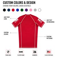 Créez Votre Propre Tenue de Sport de Grappling : Ensemble Col Rond, Manches Raglan, Uniforme d'Entraînement MMA, Rashguard Extensible BJJ et Short de Surf