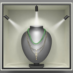 TRI-1026-001 LEDライトジュエリーディスプレイケース用ズーム可能ミニトラックスポットライト高輝度ジュエリーライト - Product Image 3