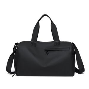Large Capacity Fashion Gym Bag Custom Logo Oxford Plain Color Travel Duffel Sports Featuring Adjustable <b>Strap</b> Zipper Closure - Product Image 2
