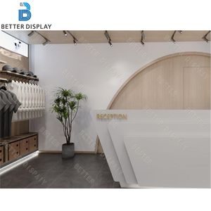 Mobilier pour magasin de vêtements Présentoir design de style blanc Magasin de vêtements Décoration pour magasin de vêtements - Product Image 6