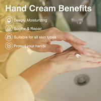 Crème et lotion pour les mains au suif de marque privée avec du suif et du miel apaisent et réparent les mains, hydratent en profondeur