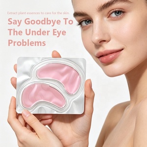 Masque pour les <span class=keywords><strong>yeux</strong></span> en hydrogel transparent rose, collagène, rafraîchissant, apaisant, hydratant, acide hyaluronique, aloe vera, patchs <span class=keywords><strong>anti</strong></span>-<span class=keywords><strong>fatigue</strong></span> pour les <span class=keywords><strong>yeux</strong></span> - Product Image 2