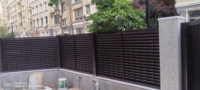 Garde-corps en aluminium sur mesure de conception moderne, directement de l'usine, pour mur de clôture de jardin