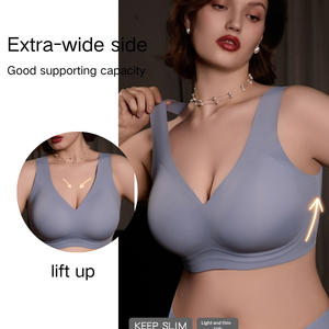 Soutien-gorge sans armatures TH Shop, très élastique, push-up, sans coutures, en gel, pour usage quotidien, grande taille, doux et confortable - Product Image 3