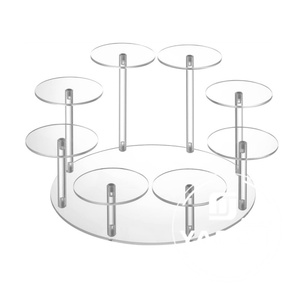 Soporte de exhibición de acrílico transparente personalizado para figuras de acción y joyas, venta al por mayor de fábrica china, impresión serigráfica, grosor personalizado - Product Image 5
