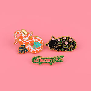 Épinglette en émail doux de style floral, animal, insecte, <span class=keywords><strong>prix</strong></span> <span class=keywords><strong>d</strong></span>'usine, vente en gros, best-seller - Product Image 6