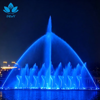 Fontaine musicale flottante géante DEWY pour spectacle aquatique dansant en extérieur pour lacs et complexes hôteliers
