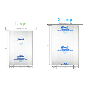 Tùy chỉnh nhiệm vụ nặng nề nhựa dùng một lần lốp lưu trữ túi bên gusset với in ống đồng logo - Product Image 3