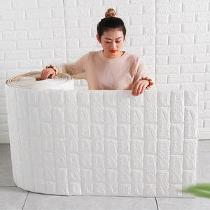 <span class=keywords><strong>Paneles</strong></span> de Pared de Espuma Autoadhesivos Insonorizados y Papel Tapiz de <span class=keywords><strong>Ladrillo</strong></span> para Decoración del Hogar, Novedad 2023 - Product Image 1