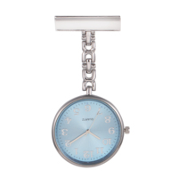 Montre de poche pour infirmières en alliage de zinc de style moderne, broche de poitrine de médecin, quartz, or rose, vente en gros
