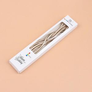 Bougies d'anniversaire courbées en gros, bougies longues et fines en spirale avec fil doré, bougies décoratives colorées en forme de crayon pour fêtes - Product Image 5