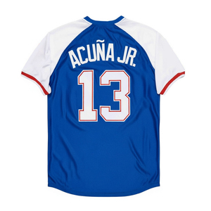 Camisetas de Béisbol Cosidas para Hombre, 3 Dale Murphy, 6 Bobby Cox, 8 Javy <span class=keywords><strong>Lopez</strong></span>, 10 Chipper Jones, 13 Ronald Acuna Jr., Tallas S-3XL - Product Image 5