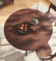 Moderner Massivholz-Esstisch Kompaktes Retro-Minimalistisches Design für Kleine Wohnungen (1,3M Tisch) Montiertes Set