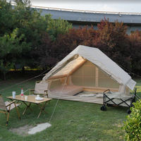Cabane gonflable en coton imperméable pour le camping, tente d'ombre pour les aventures en plein air, tente de camping gonflable pour l'hiver