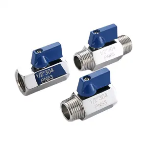 HEDE Direct Sells Customized Mini Ball Valve Sanitary Small Manual Stainless Steel 2way 1piece Ball Valve