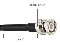 Câble coaxial d'extension BNC Câble coaxial RG58 Câbles coaxiaux BNC mâle vers mâle Faible perte