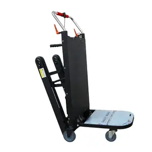 Electric Power Stair Climber Machine battery crawler Transport Cargo stair Climbing Dolly Cart with belt