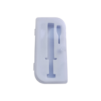 Boîte de rangement en plastique transparente personnalisable, mousse EVA blanche pré-découpée pour le rangement des seringues