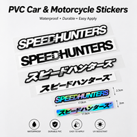 Pegatinas Reflectantes de PVC SHENYIN JDM SpeedHunters, Duraderas, Resistentes al Agua, con Adhesivo Fuerte para Decoración de Autos y Motocicletas