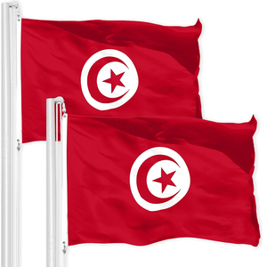 Bandera Personalizada de la Selección de Fútbol de Túnez, Bandera de Animación para Fanáticos, Chal con Bandera, Jugadores Tunecinos Agitando Banderas, Partido de Fútbol - Product Image 1