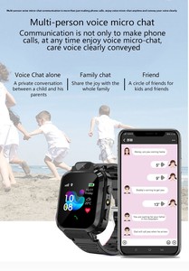 Montre connectée pour enfants avec caméra, fonction SOS, suivi de localisation, appels, <span class=keywords><strong>chat</strong></span> vocal, écran tactile et réveil - Vente en gros - Product Image 3