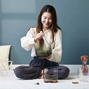 Jinfang Pure Quartz Tone Sound Bath Healing Alchemy Crystal Zangschalen voor Verbeterde Meditatie - Product Image 5