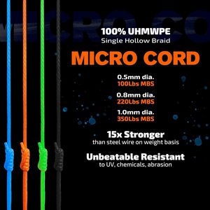 Corda UHMWPE 0,5mm 0,8mm 1mm, <span class=keywords><strong>Filo</strong></span> per Riparazioni Durevoli, Corde Dyneema per Teloni Pesanti, Sacchi e Teli - Product Image 4