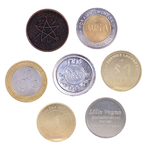 Vendita all'ingrosso gettone in acciaio inossidabile metallo personalizzato gettone gioco Arcade smalto oro argento 3D in lega di zinco metallo collezione <span class=keywords><strong>Vintage</strong></span> - Product Image 4