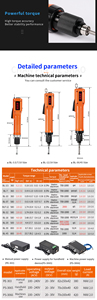 BL-12 BLF-12Series cầm tay máy tự động tuốc nơ vít điện với máy cầm tay cho dây chuyền lắp ráp nhà máy - Product Image 5