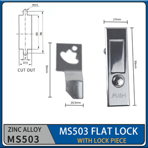 MS503 Hợp kim kẽm kích hoạt Flush kích hoạt Latch Swing xử lý <span class=keywords><strong>push</strong></span> <span class=keywords><strong>button</strong></span> tủ điện bảng điều khiển khóa - Product Image 2