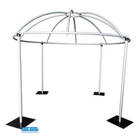 Pipe et drapé de toile de fond de mariage d'événement de haute qualité de 6 pieds à 14 pieds Poteau en aluminium réglable portable pour cadre de toile de fond de mariage