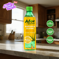 OEM Groothandel 250ml Gefilterde Puree Natuurlijke Aloë Vera met Tropische Fruit Ananas Smaak HACCP Gecertificeerd in Fles