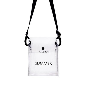 New Fashion PVC Transparent Crossbody Bag for Women Versatile Summer Phone Doll Carrier Small Promotional Backpack