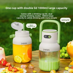 เครื่องปั่นแบบพกพาไร้สาย, เครื่องคั้นน้ำผลไม้ขนาดเล็กแบบชาร์จไฟได้ สำหรับสมูทตี้และการใช้งานในบ้าน - Product Image 3