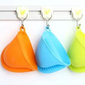 1pc Thicken Baking Silicone Oven Mitts Microwave Oven Glove Heat Insulation Anti-slip Grips Bowl Pot Clips Kitchen Gadgets