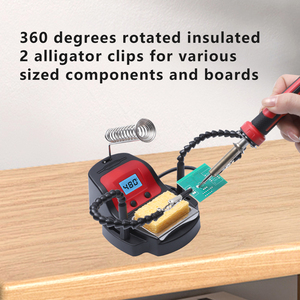 110V 240V 40 Wát tốt nhất đốt gỗ công cụ thiết lập chuyên nghiệp pyrography 1500 ° F gỗ đốt bút trạm Kit với sự giúp đỡ tay - Product Image 5