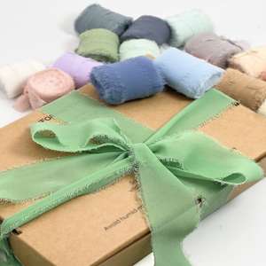 Factory Supply Custom Color and Size Chiffon <strong>Silk</strong> <strong>Ribbon</strong> Handmade Fringe Chiffon <strong>Ribbon</strong> With Frayed Edge Wholesale - Product Image 4