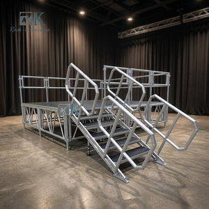 Plateforme de scène en aluminium détachable à hauteur réglable pour événements - Product Image 2