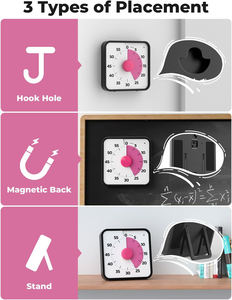 Minuteur mécanique Pomodoro de 60 minutes en gros pour la cuisine, les réunions, la productivité visuelle, l'étude et les enfants - Product Image 6