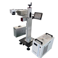 Mesin penanda Laser Galvo UV 10W, sistem kontrol EZCAD pendingin air DXF AI DST untuk bahan Metal non-metalik 5W