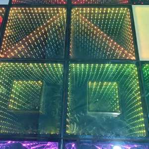 Precio de fábrica 3D Infinity Mirror Led Dance Floor Tiles Evento Dj Wedding Interactive Light Dance Floor - Product Image 6