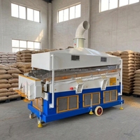 Nettoyeur de graines par gravité pour l'Inde, machine de traitement agricole à double tamis pneumatique pour le cumin, le poivre noir et le sésame