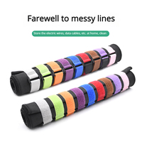 Attache de câble Velcroes réglable sangle à crochet et boucle en nylon attache de câble sangle avec boucle pour la puissance de cerclage de batterie