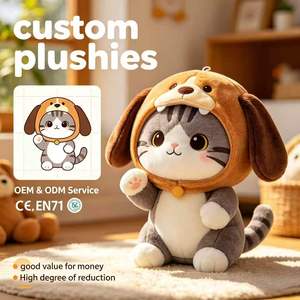 Peluches Personalizados al por Mayor para Perros y Gatos, Animales <span class=keywords><strong>de</strong></span> Peluche Suaves para Decoración <span class=keywords><strong>de</strong></span> Tiendas <span class=keywords><strong>de</strong></span> <span class=keywords><strong>Mascotas</strong></span> y Suministro al por Mayor - Product Image 1