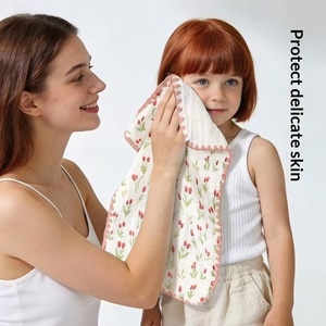 Nouvelle serviette de <span class=keywords><strong>bain</strong></span> carrée en gaze à motifs de dessins animés, en pur coton absorbant, <span class=keywords><strong>pour</strong></span> bébés et tout-petits, 30x50cm - Product Image 2